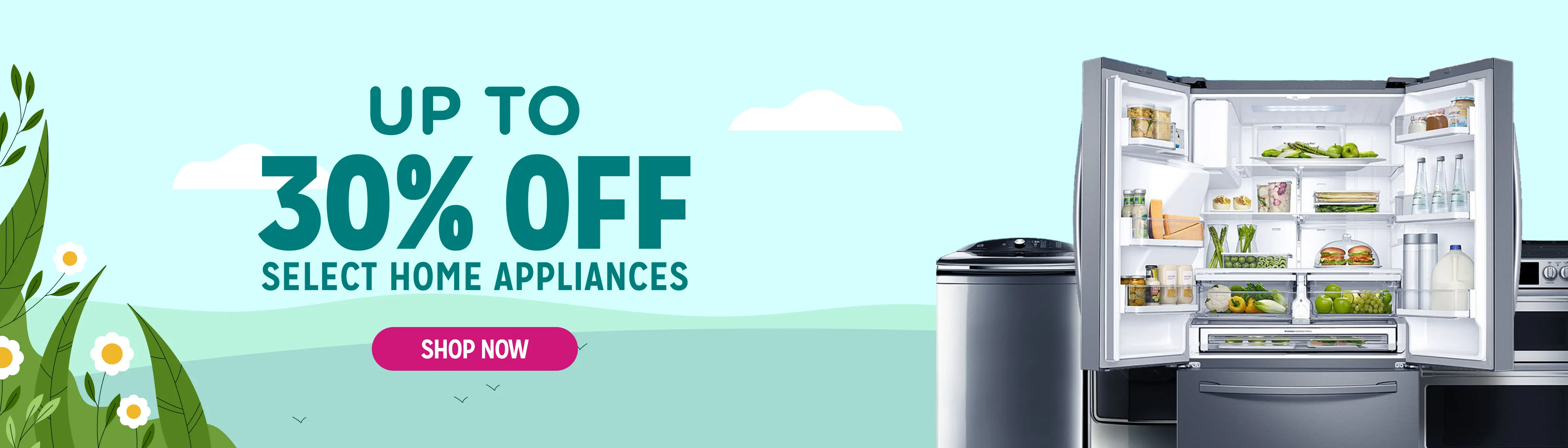 up to 30% Off Select Home appliances
